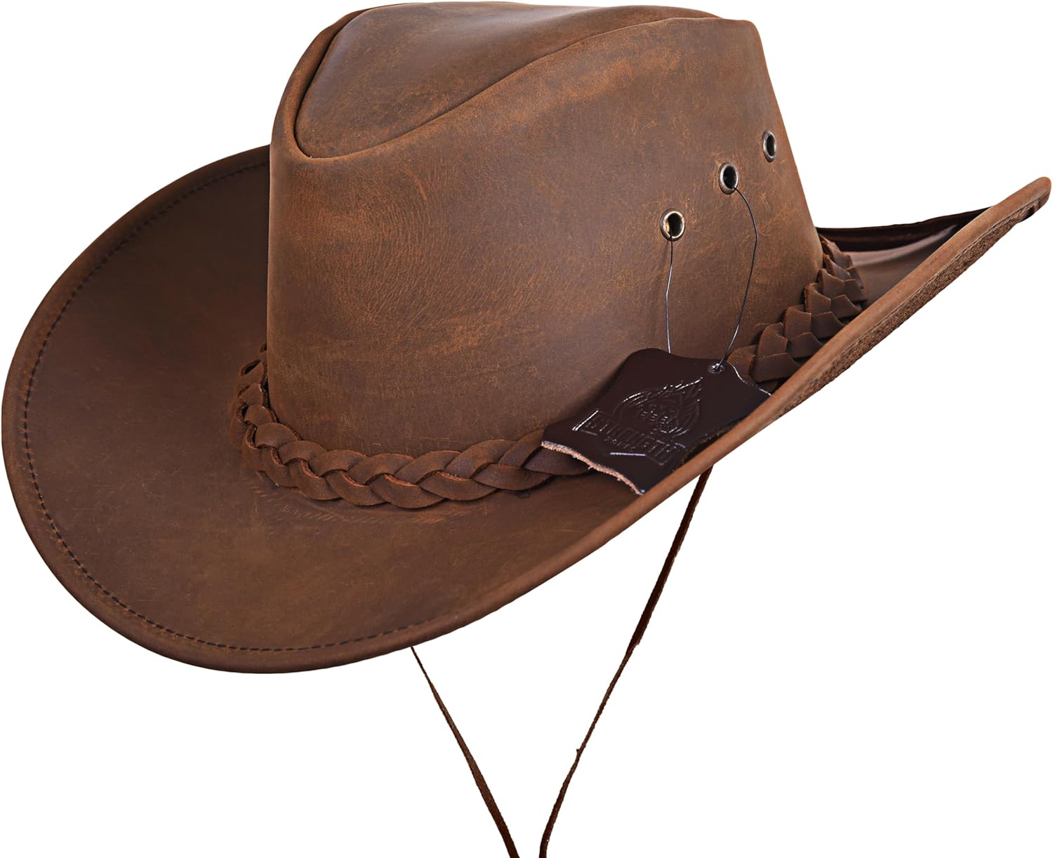 Leather Cowboy hat for Men & Women Durable Handcrafted Lightweight Shapeable Western Hats for Men