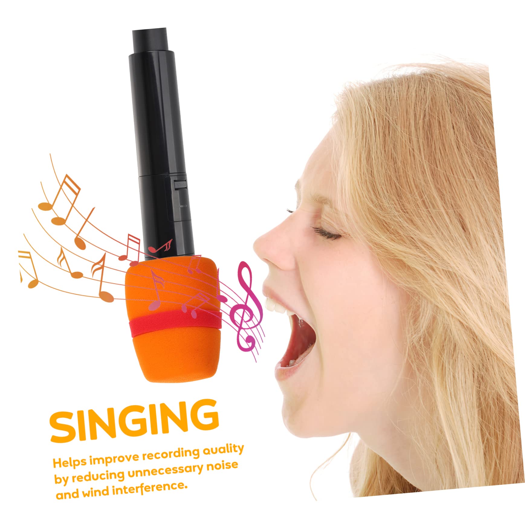 OKUMEYR 5Pcs Thickened Microphone Covers Dustproof Mic Sleeves for Handheld Microphones Recording Quality Reduce Noise