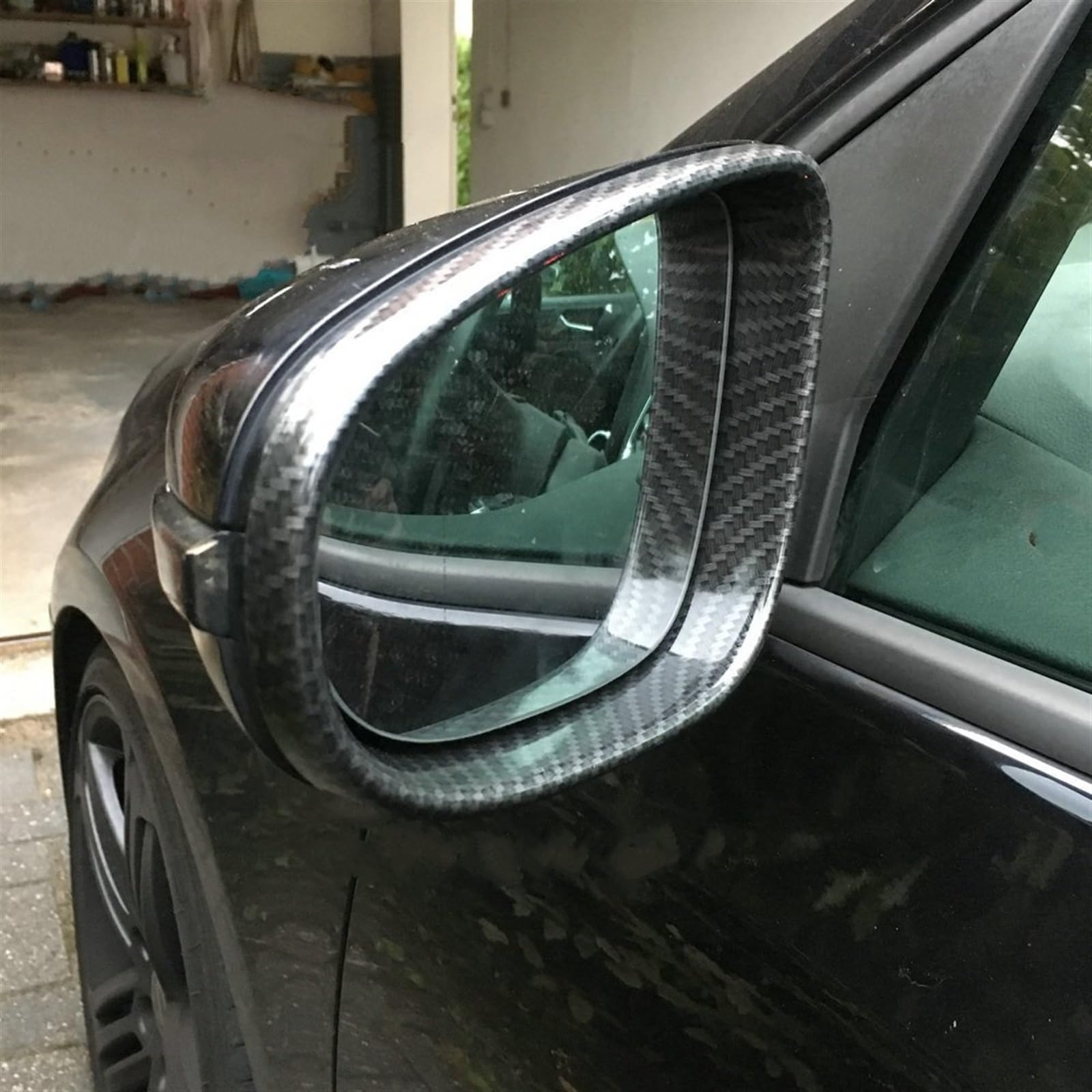 Cover Specchietto Per VW per Golf 6 MK6 GTI R20 Gtd Carbon Look Cornice specchietto laterale Alloggiamento parafango Sostituzione Cornice