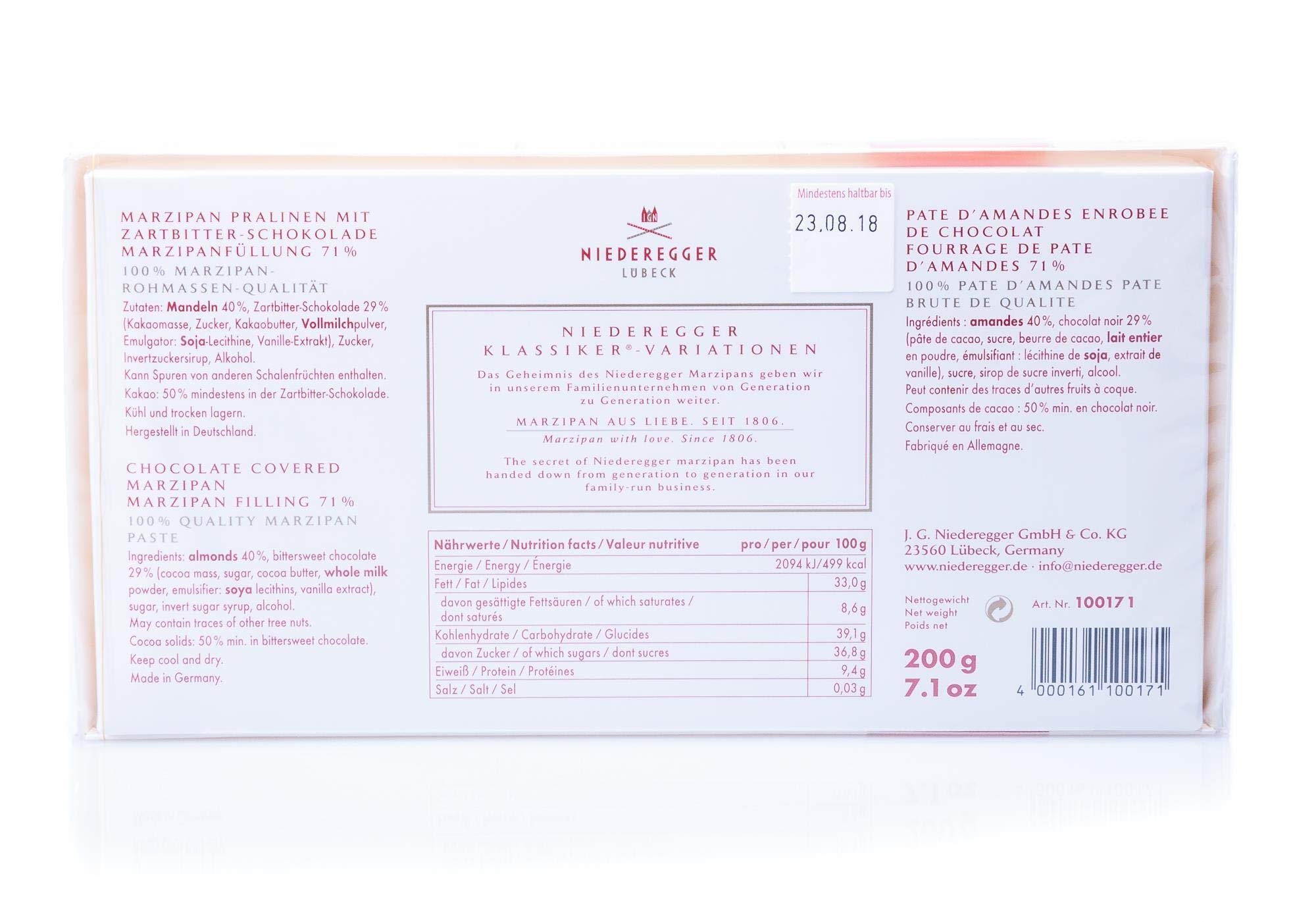 Niederegger | Klasyczne ciemne czekoladowe mini bochenki 200 g