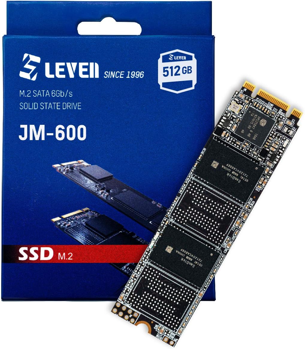 New Arrivals LEVEN 512GB 3D NAND NVMe Gen3x4 PCIe M.2 2280 SSD(Solid State Drive)- Extreme Performance with Graphene Sticker and DRAM Cache - Read Up to 3400MB/s, Write Up to 2600MB/s - (JPR700-512GB)