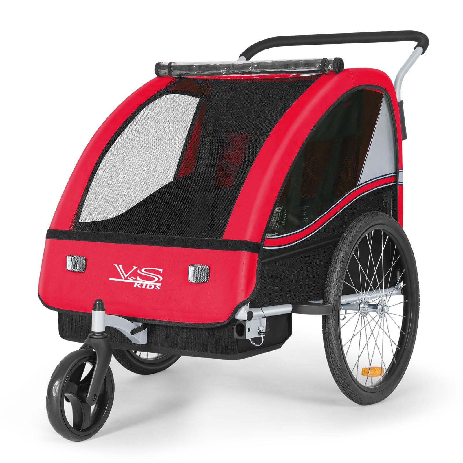Tiggo VS 2 in 1 Kinderanhänger Fahrradanhänger Anhänger mit Buggy Set Jogger 50202