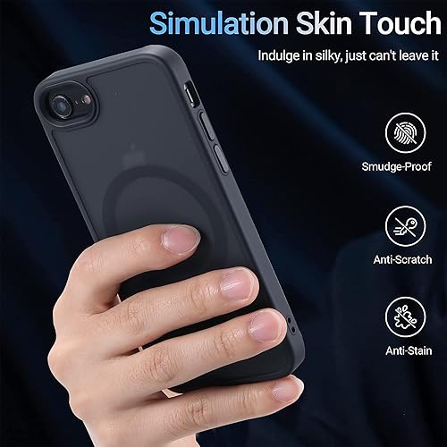 Miniatura 357 de Yriklso Strong Magnetic Case for iPhone 11 [Compatibilty with MagSafe] Protective Shockproof Cover Phone Case for iPhone 11 6.1" Frosted Purple