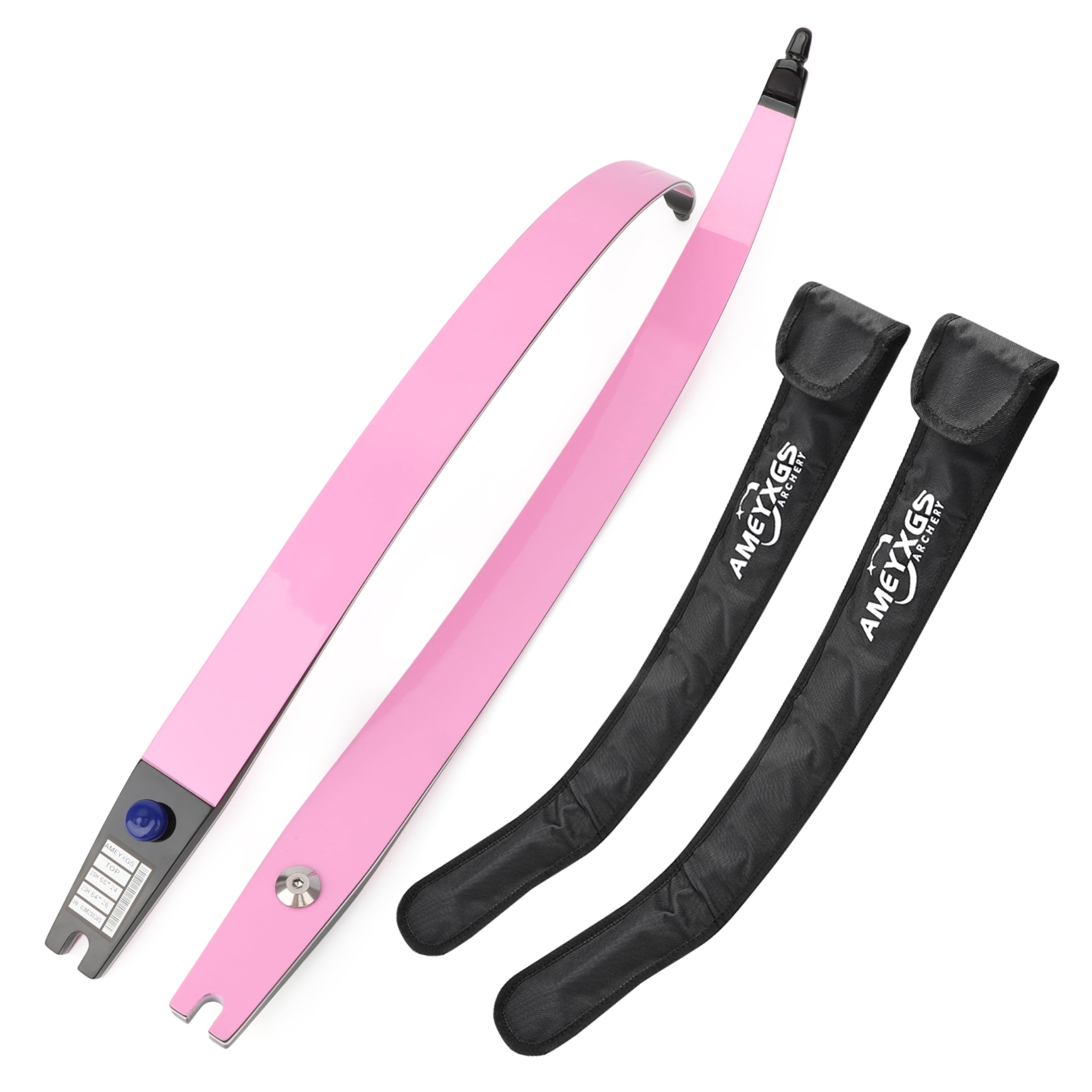surwolf 16~40lb Archery Target Recurve Bow Limb 66/68/70" Competition Recurvebow Limbs Wood&Foam Core ILF Aldultbow Longbow for Archery hunting shooting(Pink-Foam Core,68"-24lbs）