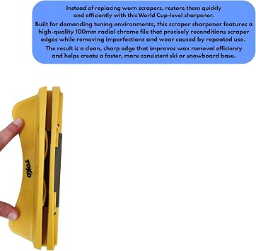 TOKO World Cup Scraper Sharpener - Plexiblade Sharpener for Ski Wax Removal