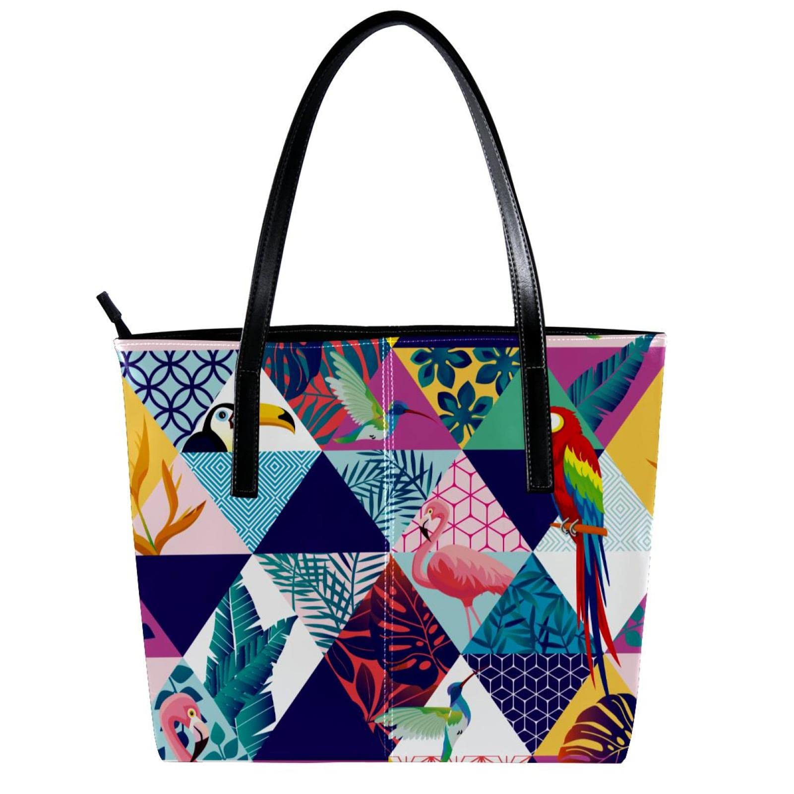 Bolso de hombro ligero casual para la escuela, bolso de profesor, bolso de mano, bolso de mano con diseño de flamenco, geometría, Varios colores
