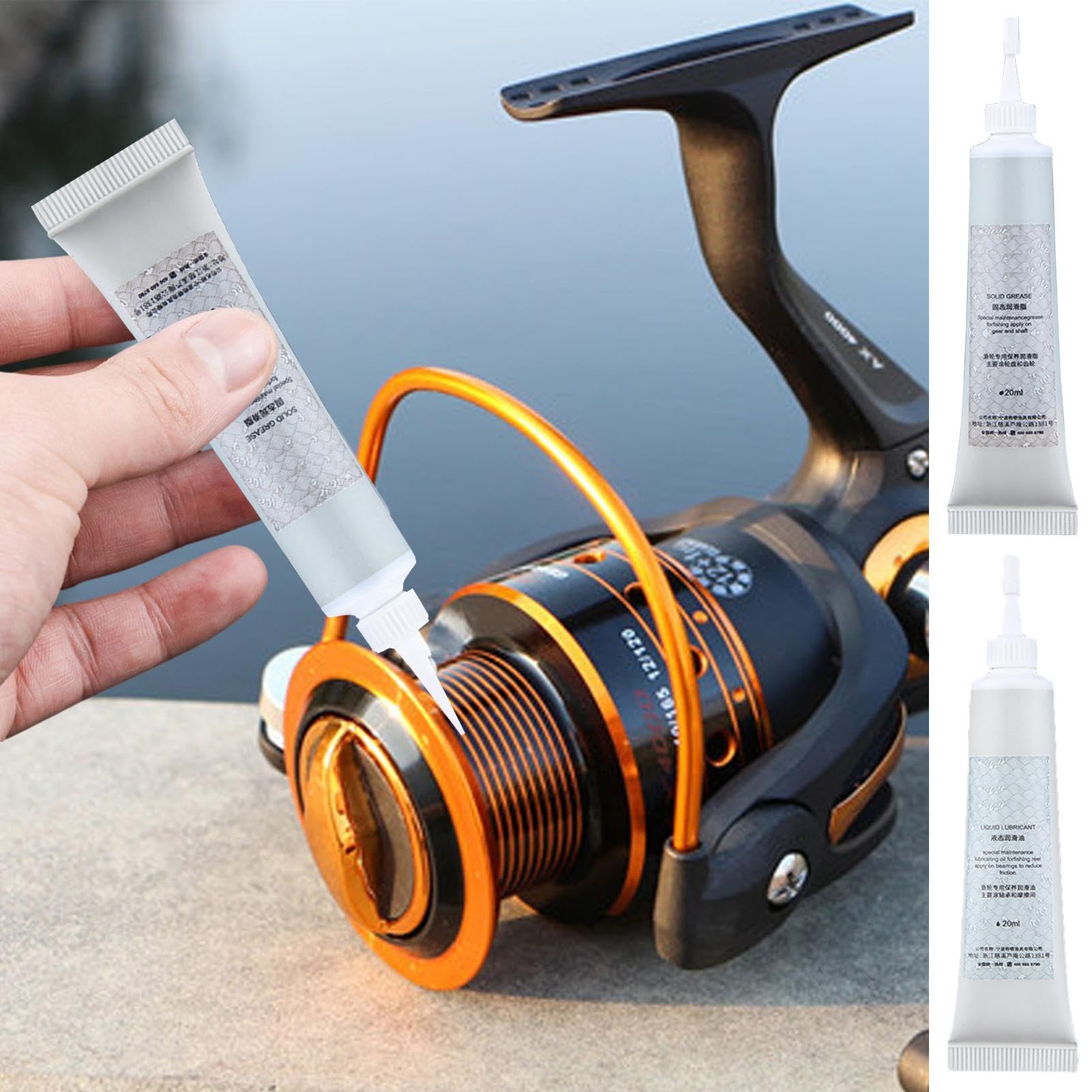 Kit Huile Et Graisse Pour Moulinet De Pêche - Nettoyage Et Lubrification - 15ml Chaque