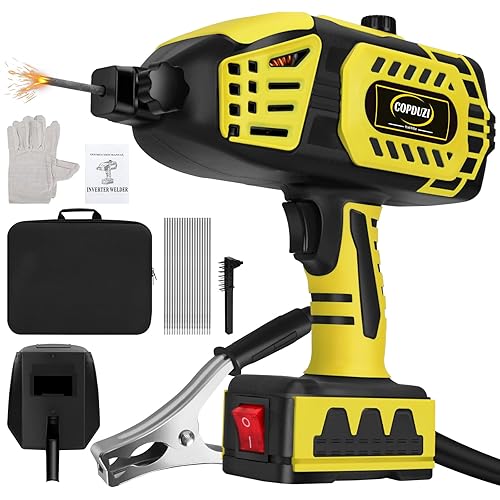 180A Handheld ARC Welding Machine, 110V Portable Welding Gun Variable Current Adjustment with IGBT Inverter Hot Start & Anti-Stick,Soldadoras Portátiles Para for 3/32''-1/8'' Welding Rod