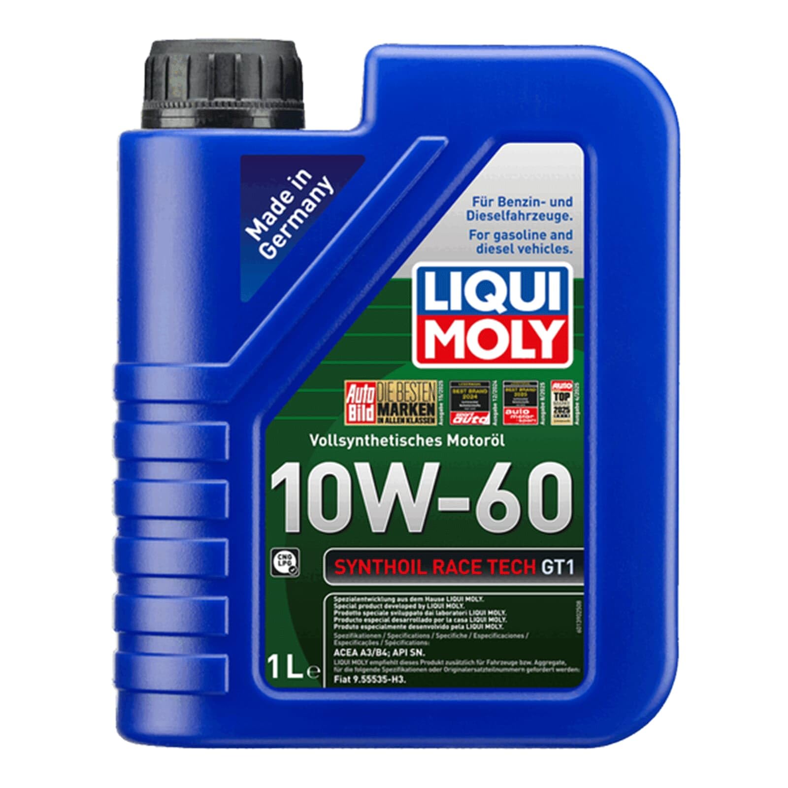 Liqui Moly Synthoil Race Tech GT1 1390 Engine Oil 10 W-60 1 Litre