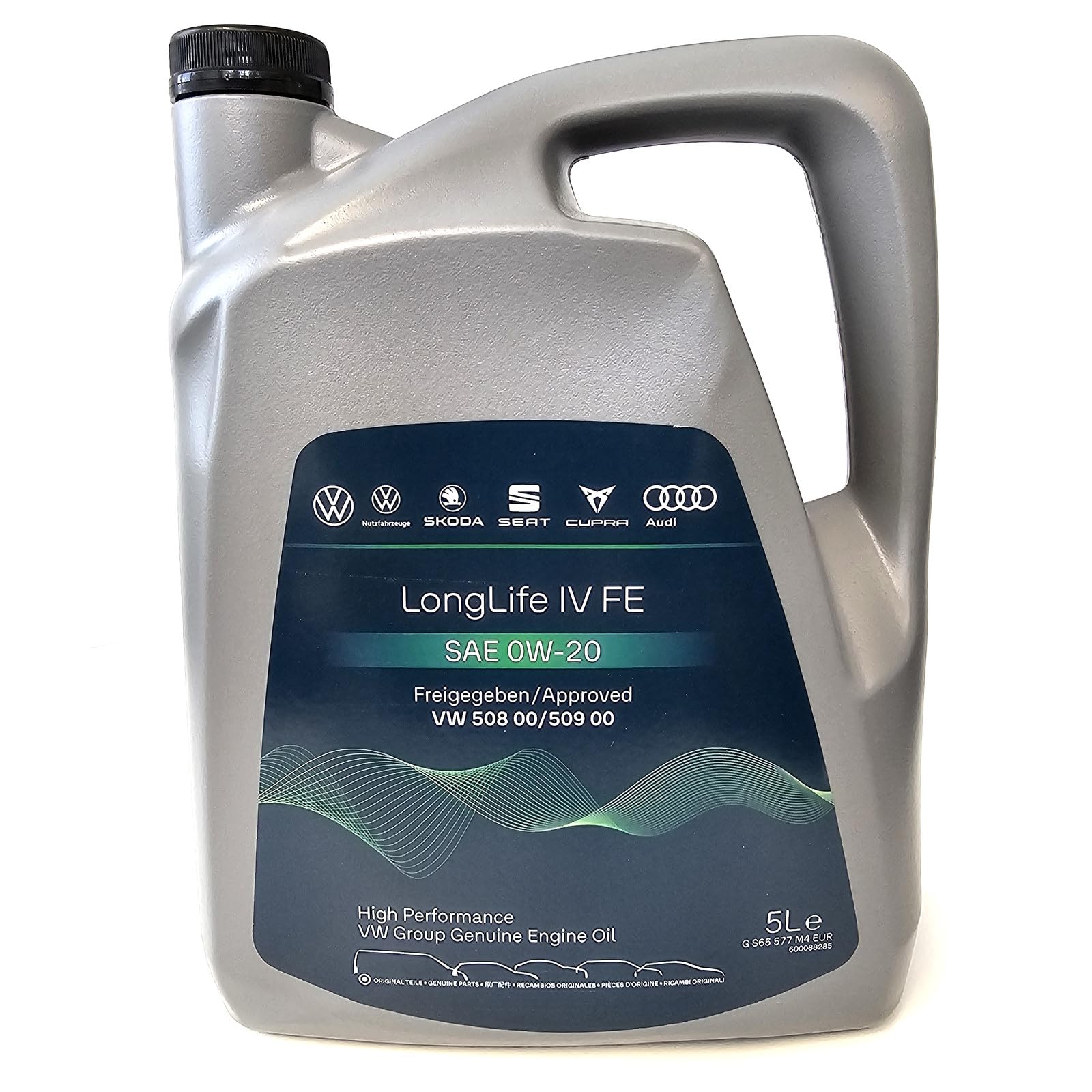 Volkswagen GS65577M4EUR Motoröl 5L Longlife IV FE Longlife4 Viskosität SAE 0W20 VW Norm 50800 50900 Öl