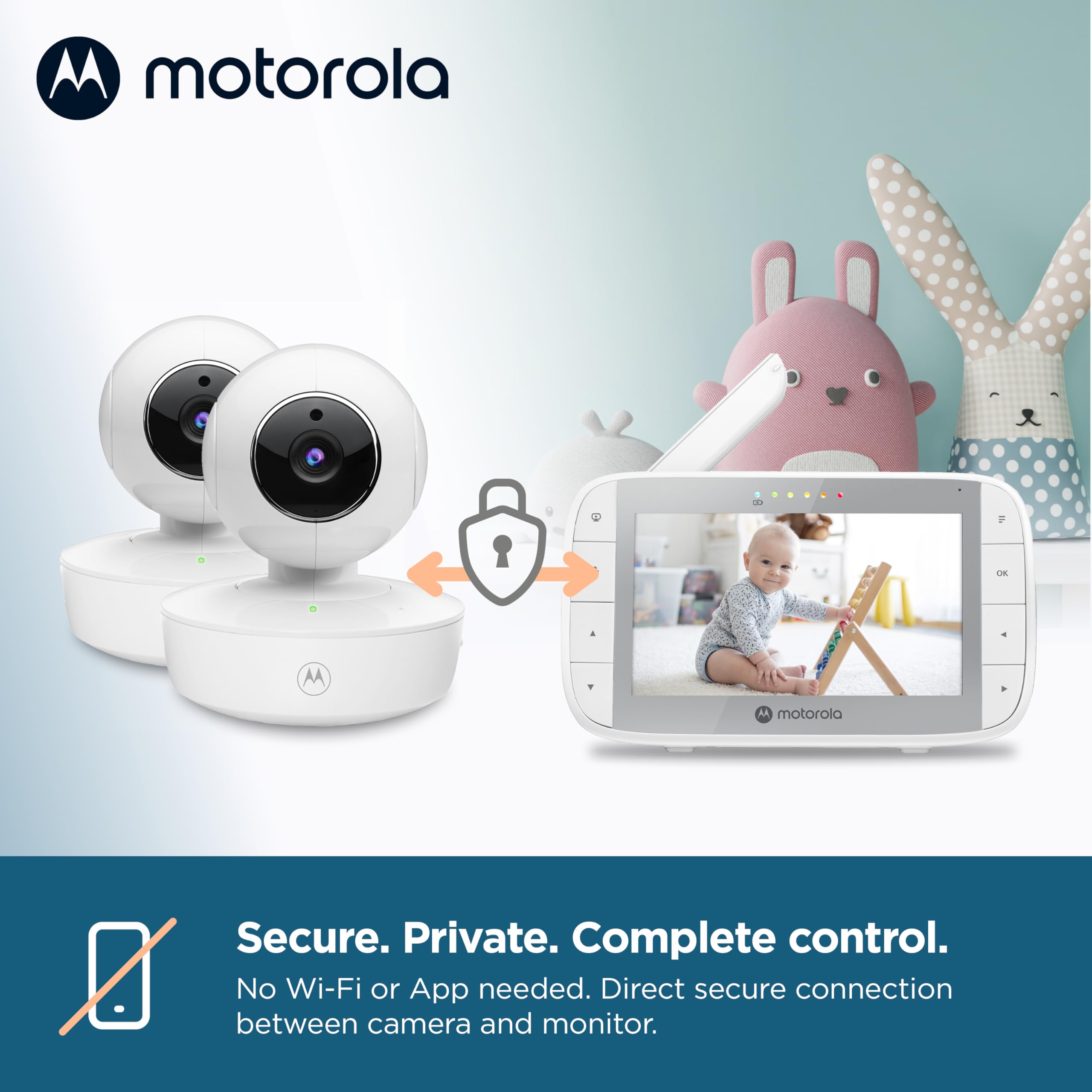 Amazon.com: Motorola Nursery 2-Way Audio VM36XL Baby Monitor with