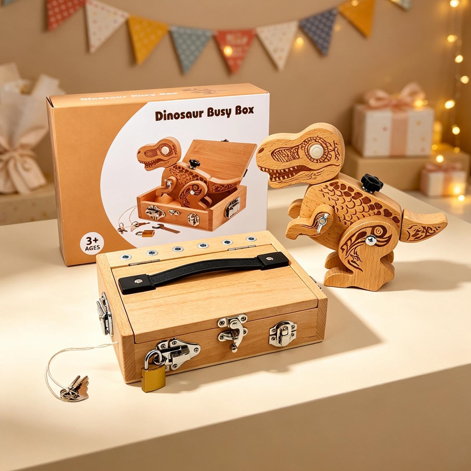 Puzzle Dinosauro Da Costruzione Dinosauro Motricità Fine Set Giocattolo