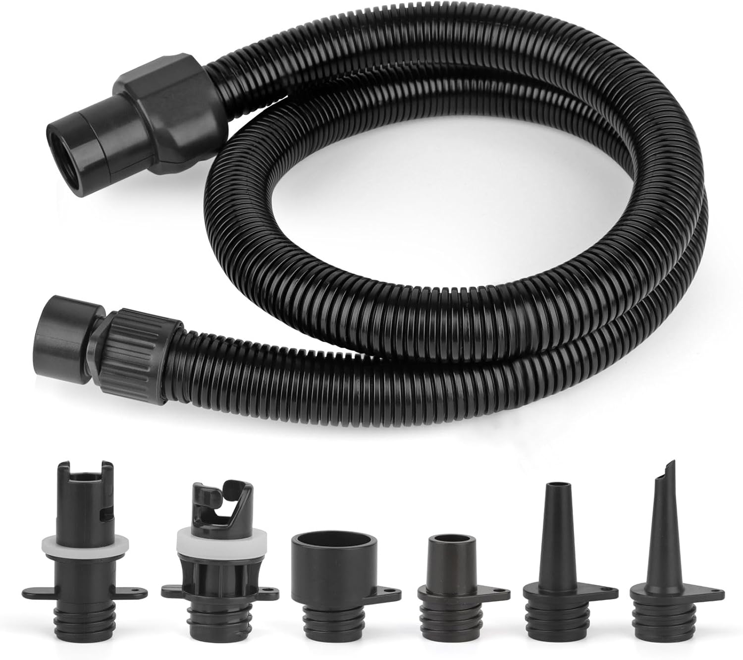 FIDISP SUP Pump Adaptor Set, Paddle Board Inflator Adapter with 1 Long Hose + 6