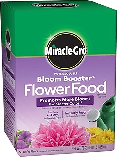 Miracle-Gro 1001921 Water Soluble Flower Food, 1.5 lb
