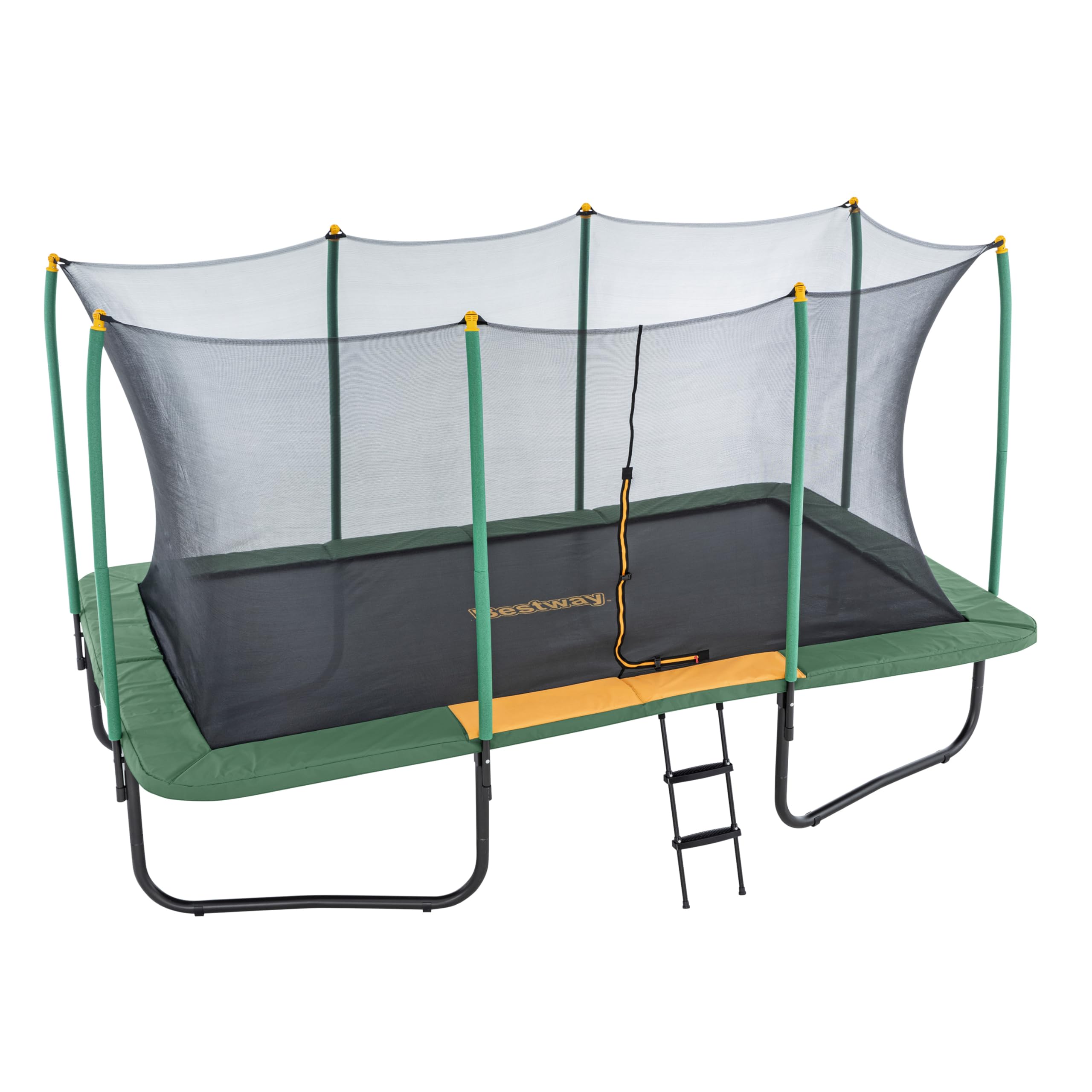Bestway Trampolin Extreme Air 457 x 274 x 283 cm – Großes Gartentrampolin mit Sicherheitsnetz & Leiter, Robustes Outdoor Spielgerät für Kinder ab 6 Jahre, Komplettset