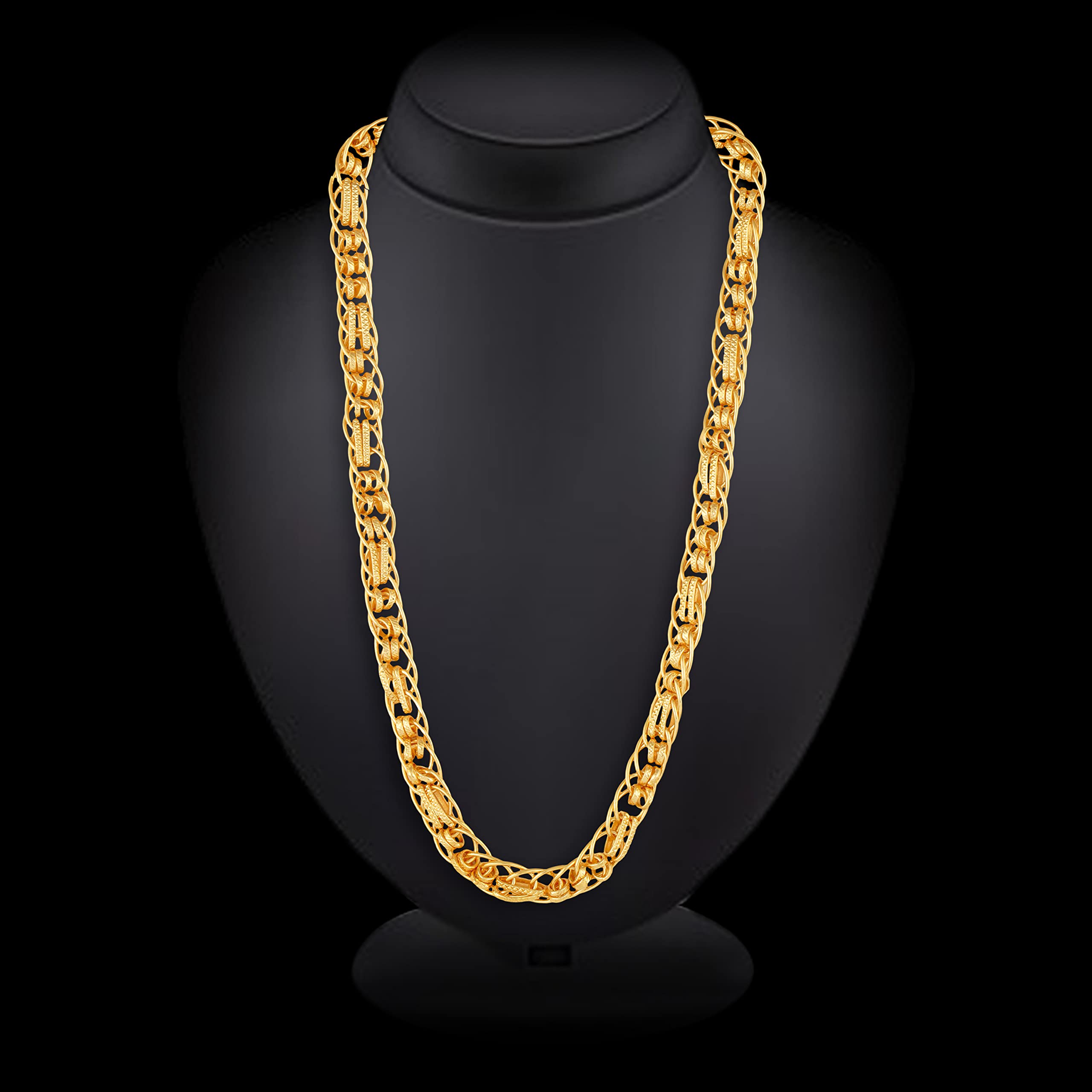 Stylish Golden 1 Gram Stainless Steel Neck Chain for Men