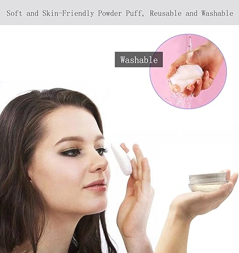 Miniatura 6 de Pulido de polvo, recipiente de polvo suelto, recipiente de polvo corporal, estuche de plástico reutilizable vacío para polvo de maquillaje de