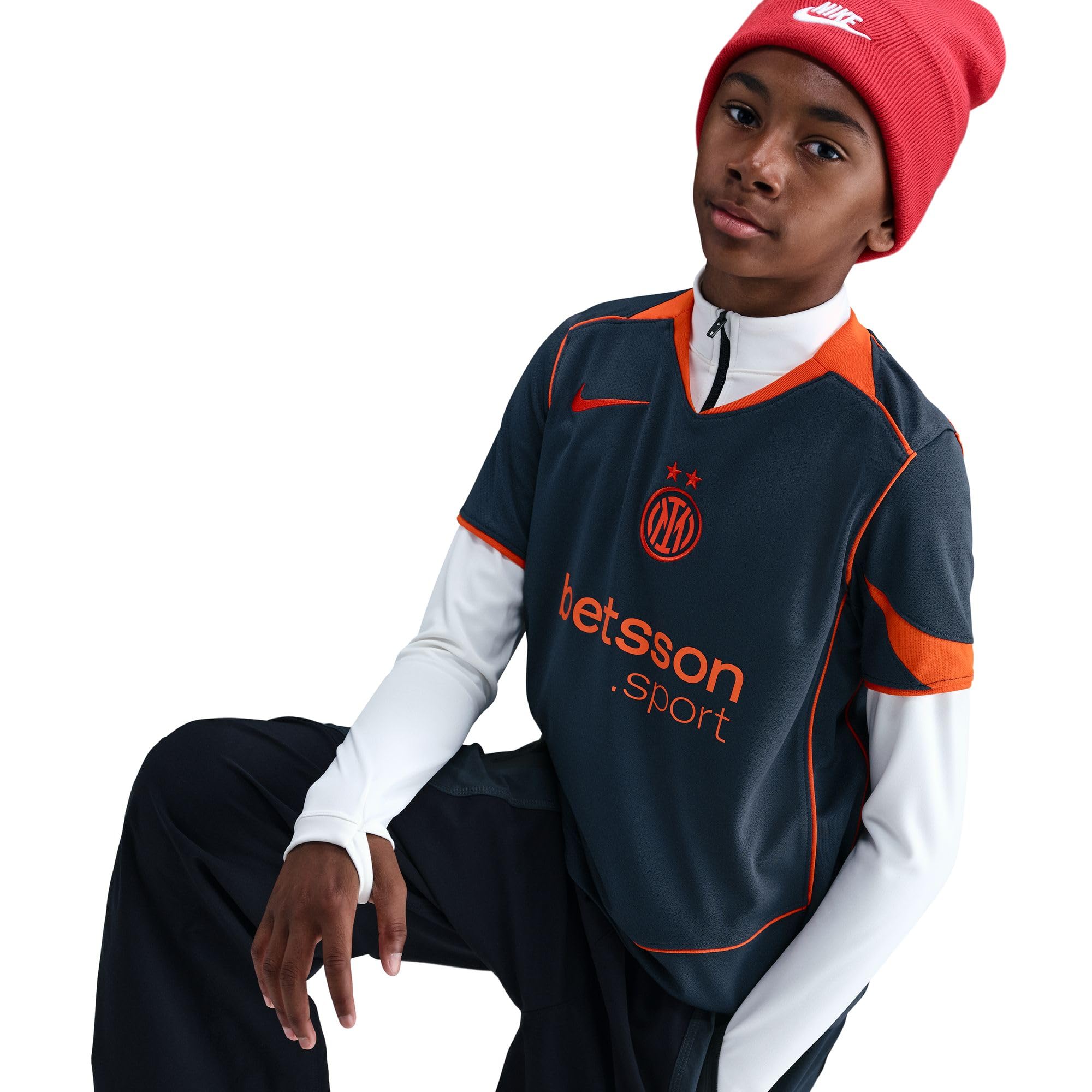 Camiseta de fútbol Nike Dri-FIT Total 90 para niños Mayores, Modelo Inter Milán 2025/26 Stadium Third, HM4428