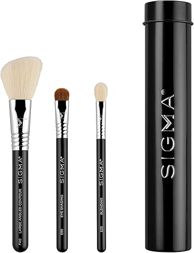 Sigma Beauty Essential Makeup Brushes Set — top-down angle highlighting key features