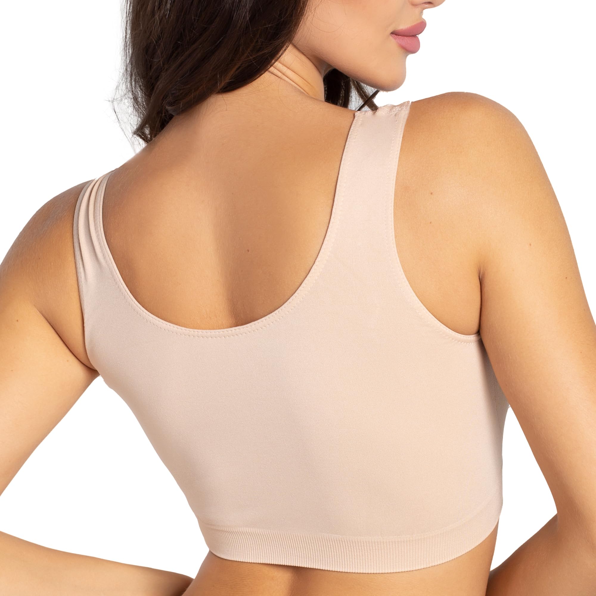 Sport Top Gatta, top na szerokich ramiączkach, sportowy biustonosz, miły, miękki, wygodny, fitness, joga, pilates, brak bocznych szwów, przylegający do ciała