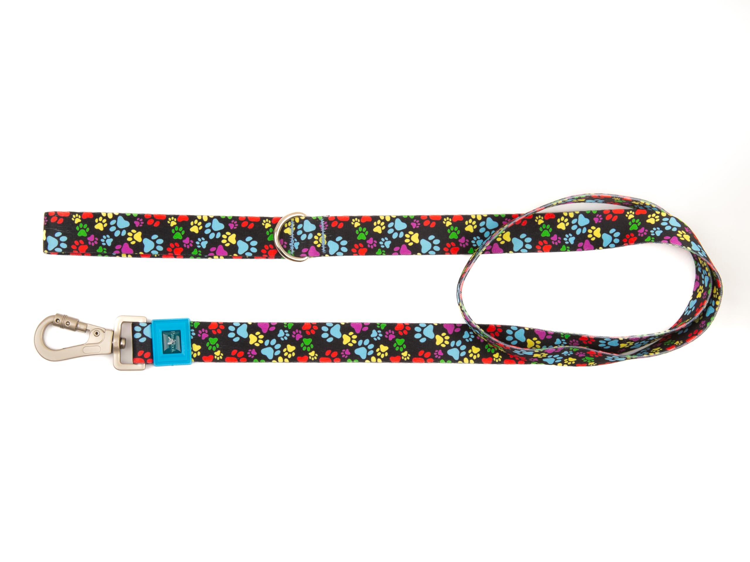 Design, Köpek Gezdirme Kayışı – Geri Dönüştürülmüş, Sağlam Metal Kancalı, Yumuşak Dokulu, Emniyetli, Tüy Toplamaz, Ayarlanabilir, Küçük ve Büyük Irklar için, Renkli Pati Small