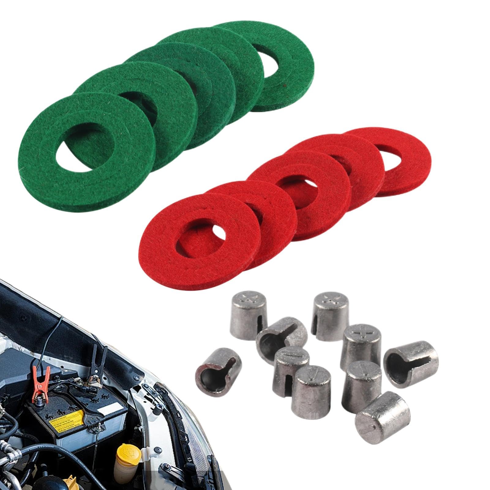 1 paio di adattatori per terminali per batteria per auto, convertori
