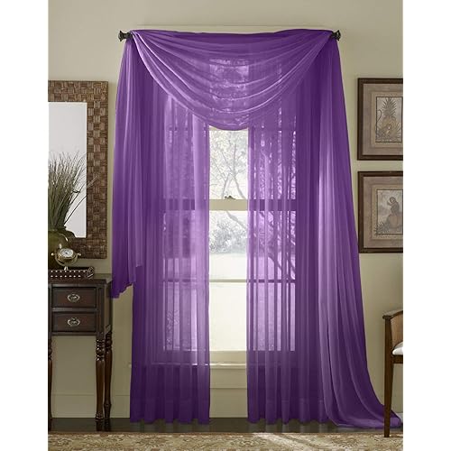 Purple Window Scarves Amazon Com
