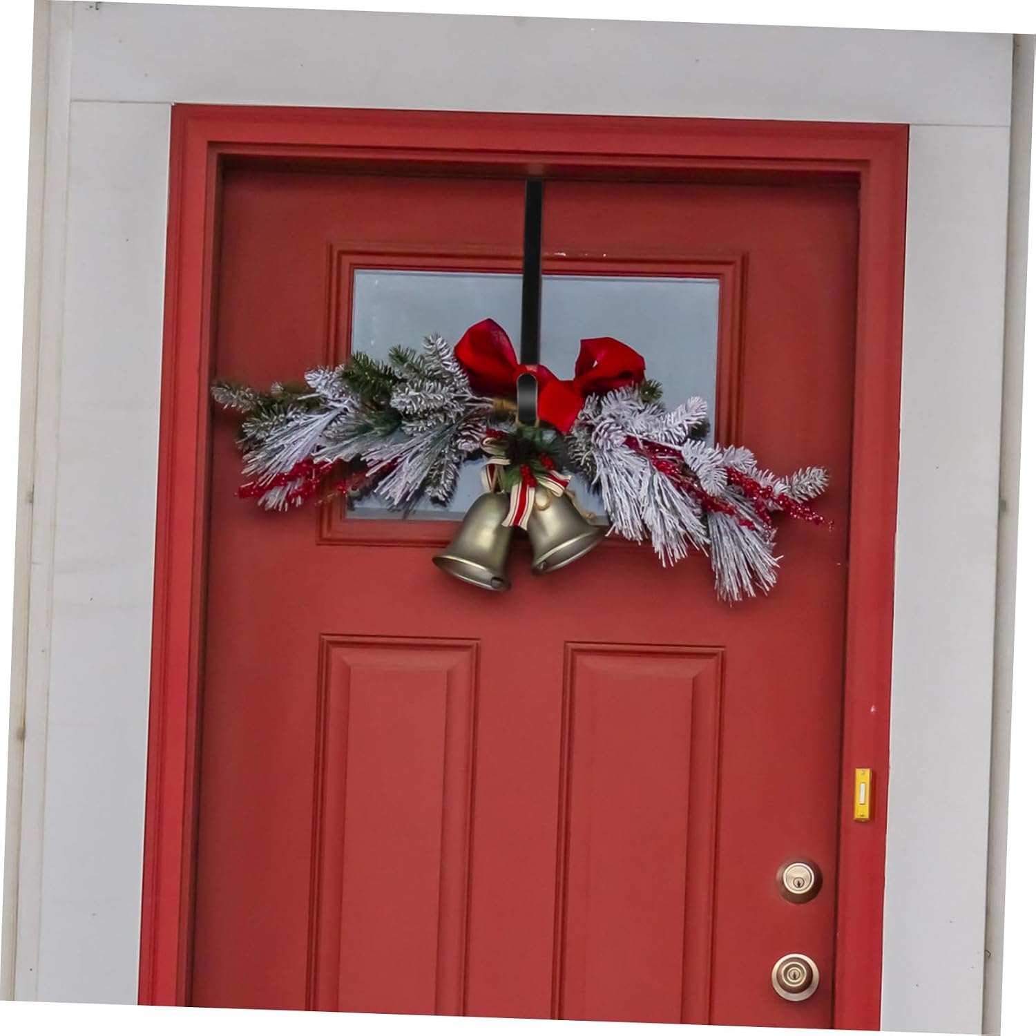 Xmas Wreath Hook Double-Sided Garland Hanger for Front Door Christmas Wreath Holder for Festive Decorations and Holiday Celebrations
