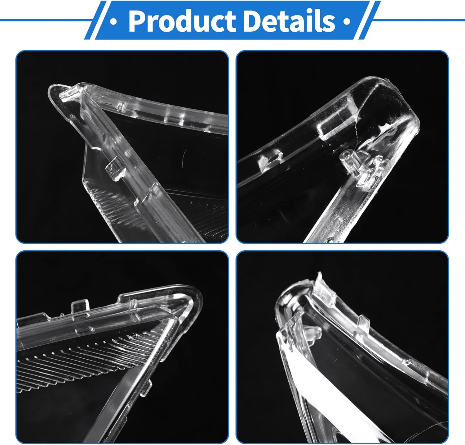 Headlight Lens Cover Headlight Headlamp Lense Clear Lens Cover for Mitsubishi Outlander 2016-2021 Clear PC 1 Pcs Front Right Car