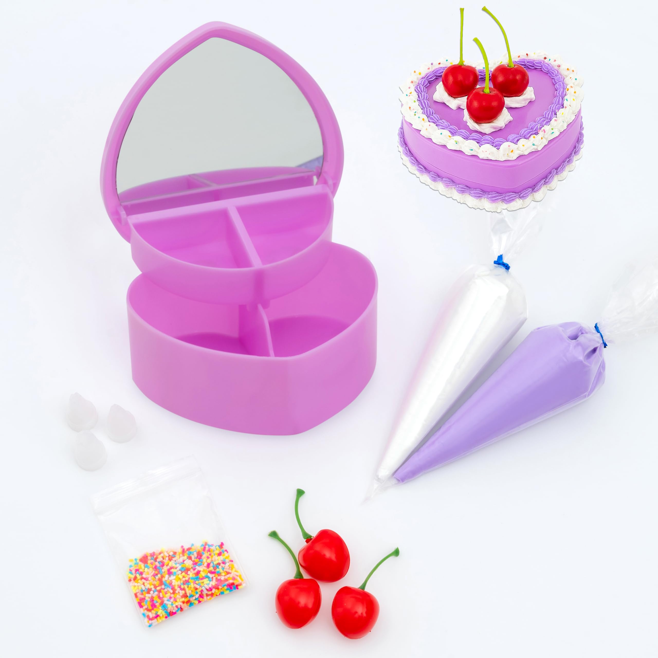 Amazon.co.jp: Decoden フェイクケーキキット ハート型ジュエリー