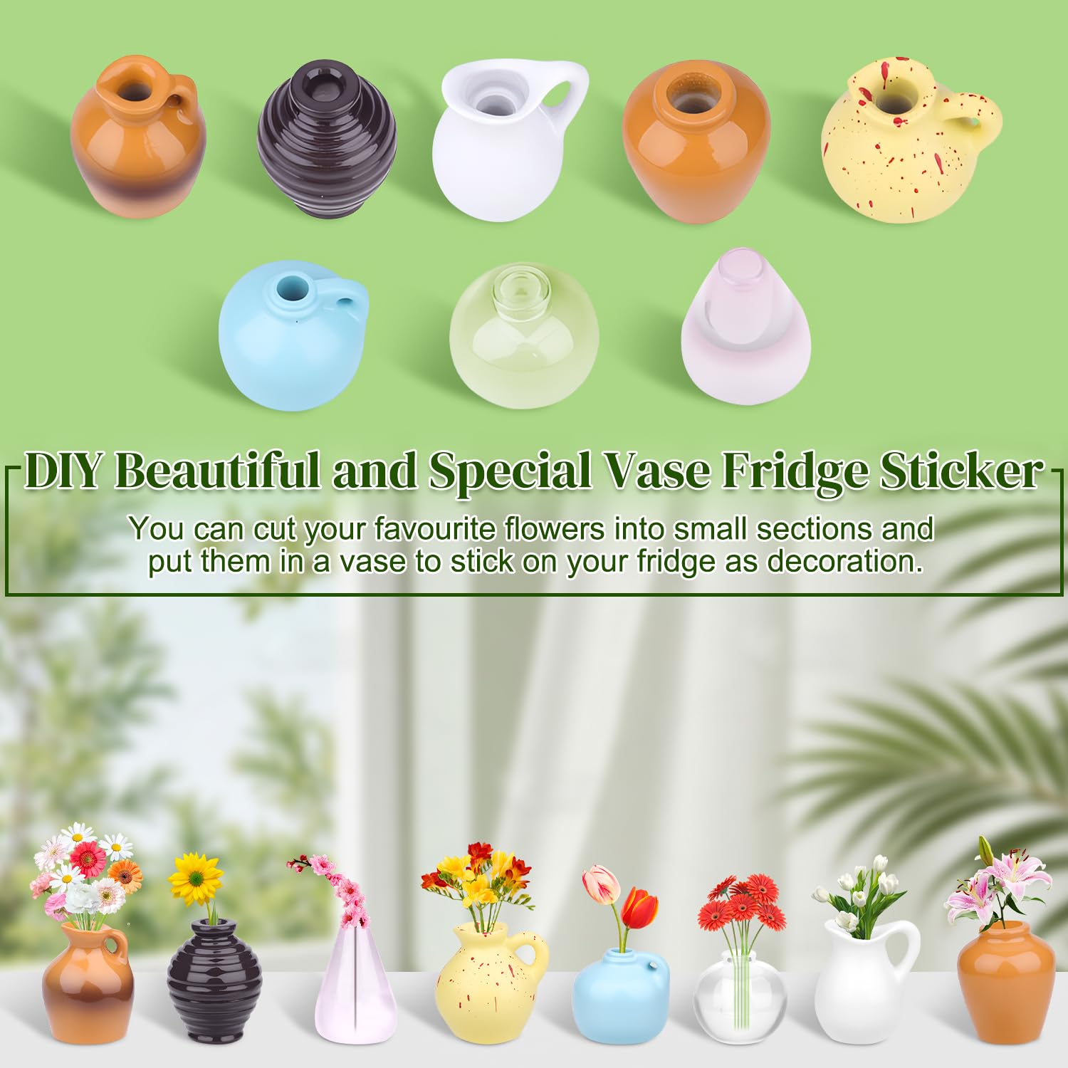 Mini Petits Aimants Pour Vase, 8 Pièces, Mignons, Pour Réigérateur