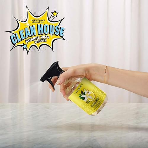 Vista 4 de Caldrea Multi-surface Countertop Spray Cleaner, Made with Vegetable Protein Extract, Sea Salt Neroli Scent, 16 oz