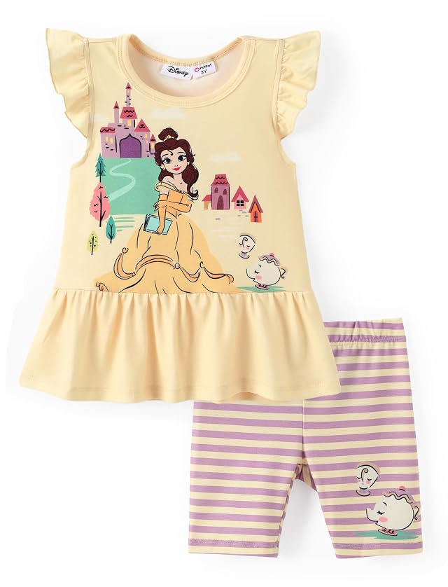 Disney Minnie Mouse Frozen Princess Marvel Toddler Girls Clothes Long Sleeve Sweatshirt Leggings 2pcs Outfits Set 2-6Y