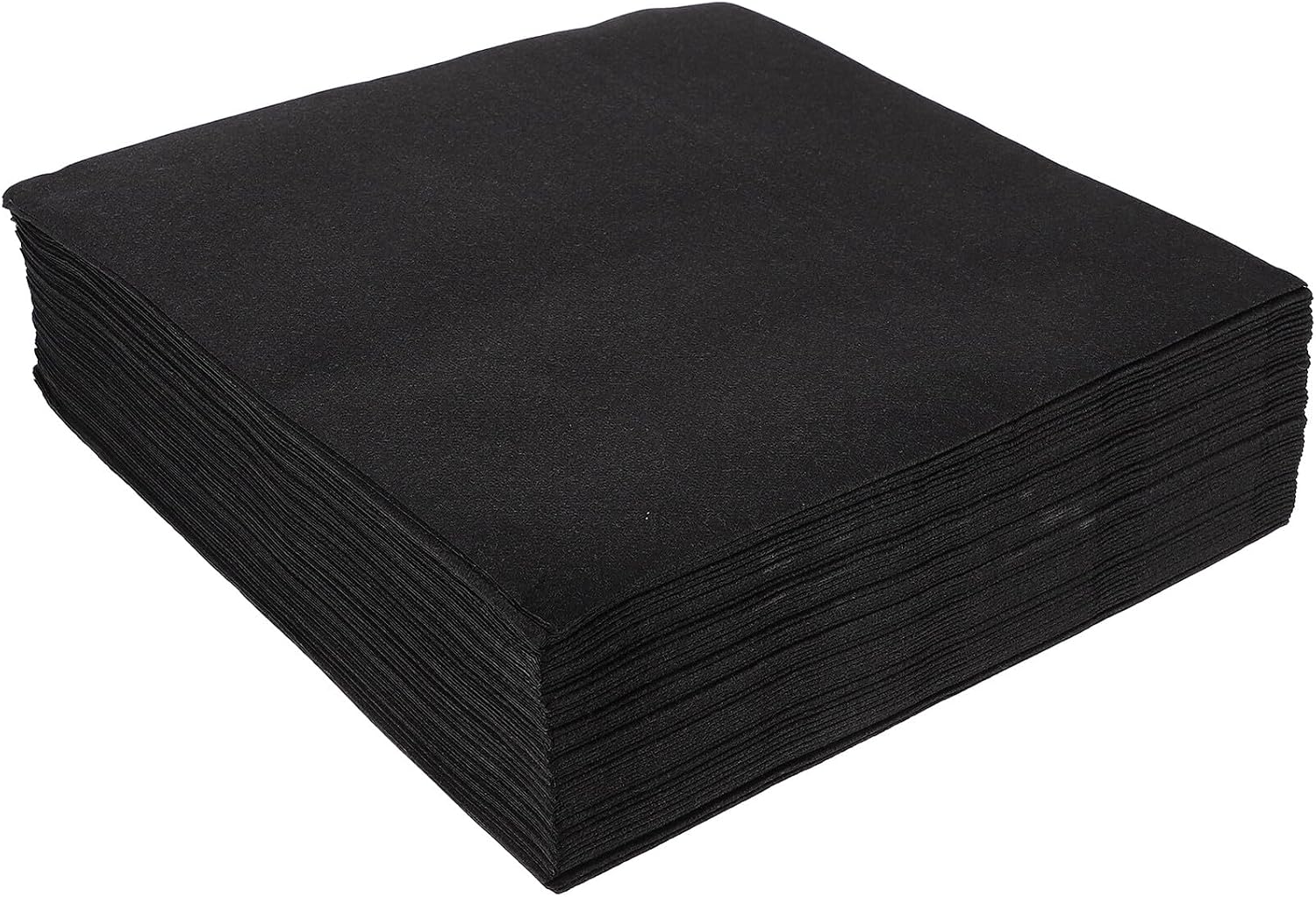 Luxshiny Disposable Dinner Napkins 50pcs Black Thickened Paper Napkins Premium Banquet Household Tabletop Supplies for Wedding Party Holiday Events