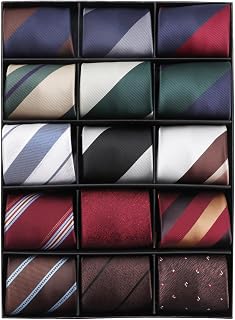 Mens Ties, Mens Zipper Ties Neckties for Men, Silky Zip Up Ties, Men's Pretied Ties Set