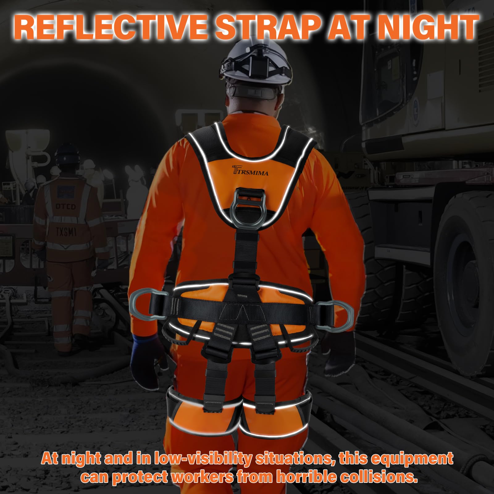 TRSMIMA Safety Harness Fall Protection - Roofing Full Body Climbing Harness — Amazon image 6