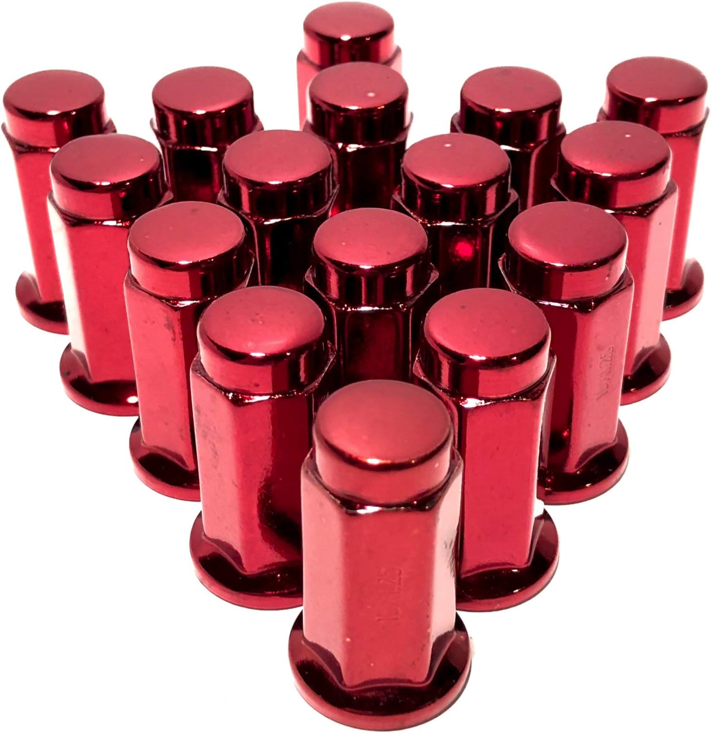 Coyote 16 Red 10x1.25 Flat Base Lug Nut Set 14mm Hex ATV UTV Kodiak Banshee Raptor