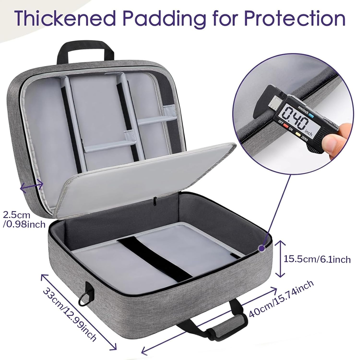 オーディオミキサーバッグ &ndash; コンパクトDJバッグ、ポータブルサウンドミキサーストレージ | 10mmパッド付き傷防止保護ケース 取