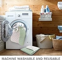 Vista 6 de Almohadillas de cama para incontinencia impermeables (paquete de 1), 34 x 36 pulgadas, absorbente, lavable, reutilizable, protector de colchón