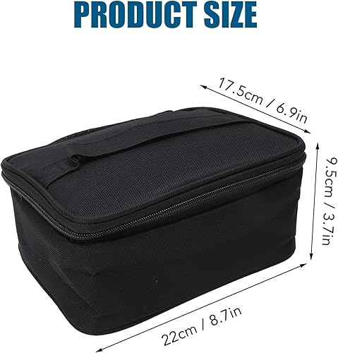 Miniatura 2 de Bolsa de almuerzo portátil, con carga USB, calentador de alimentos, forro de película de aluminio, caja de almuerzo calentada con 2 métodos de