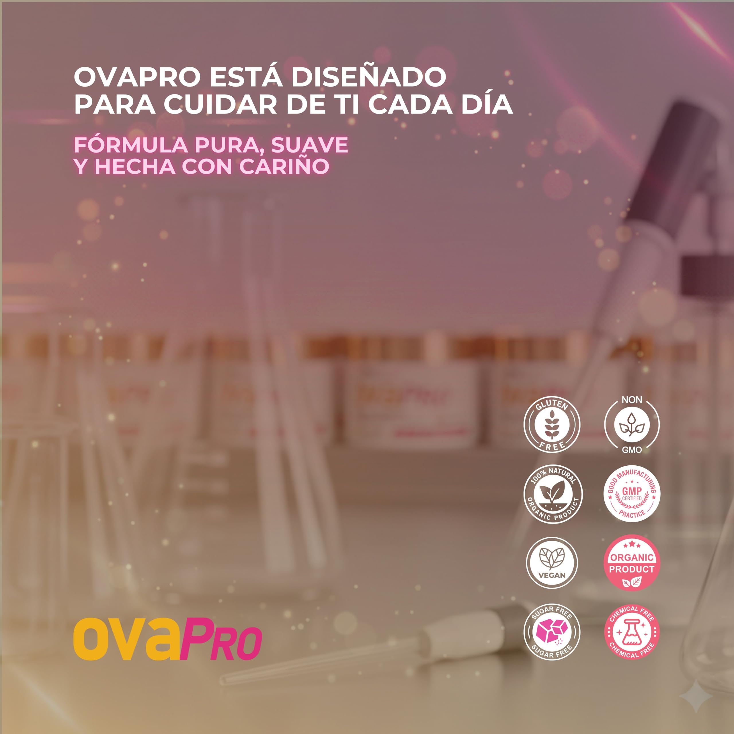 Inositol Myo & D-Chiro 3000mg – OvaPro Woman en Polvo con Vitamina D3, Zinc y Curcuma Cursol®, Equilibrio Hormonal Natural, Energía y Bienestar Femenino, Fórmula Suave para el Organismo (Sin sabor)