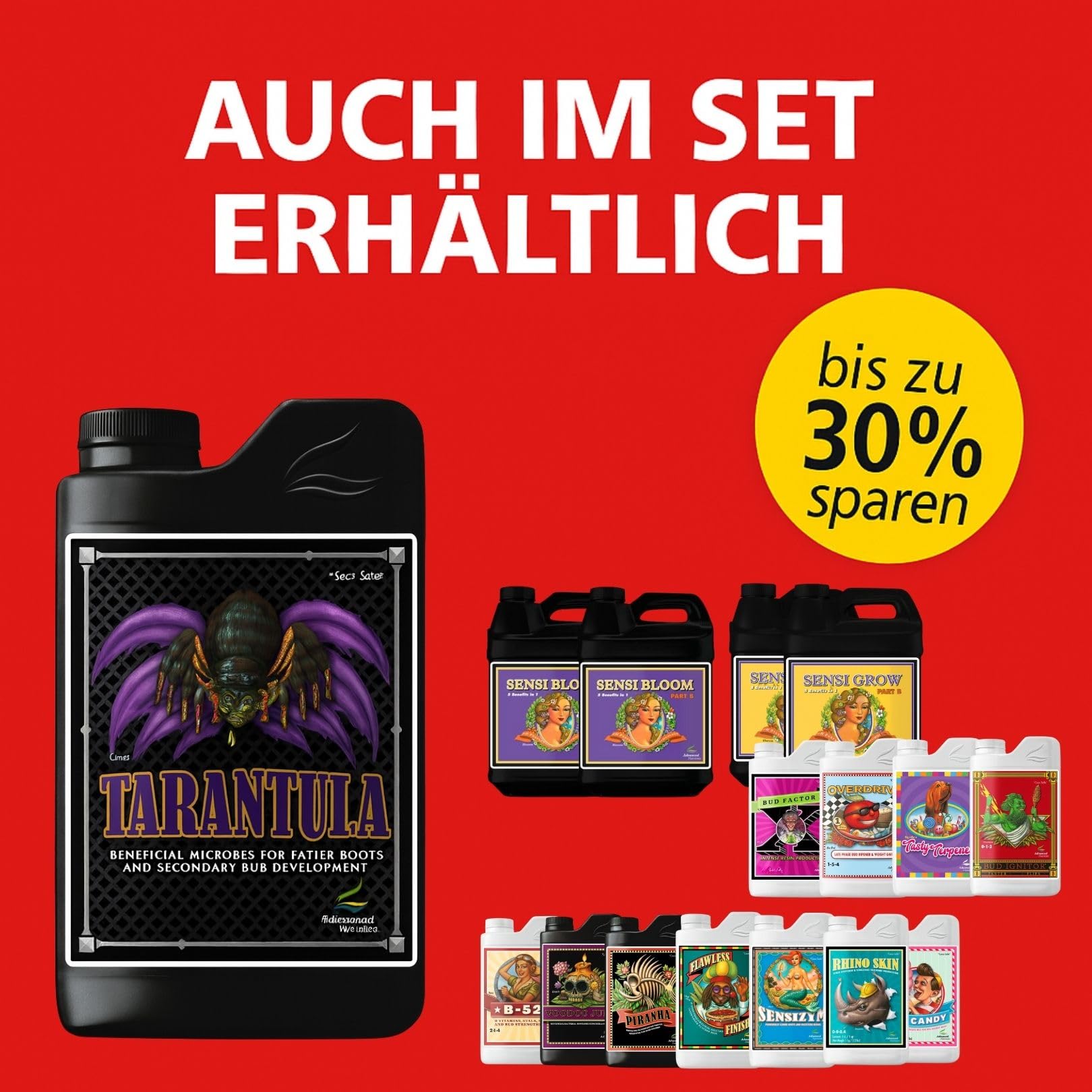 Weedness Advanced Nutrients Tarantula 1 Liter - NPK Dünger Grow Anbau Indoor Erde Flüssigdünger Organischer Bio