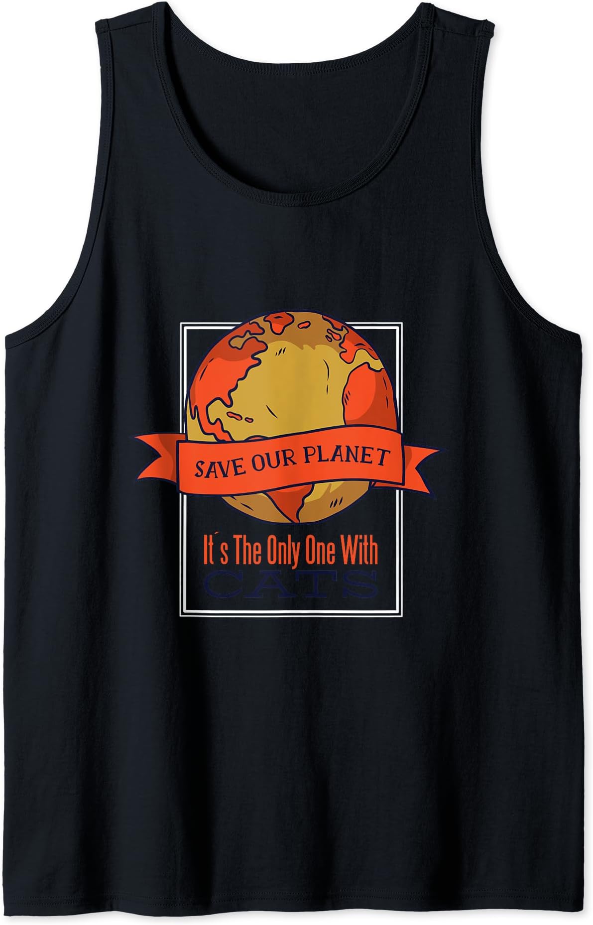 Save cats planet one with kitties Tank Top