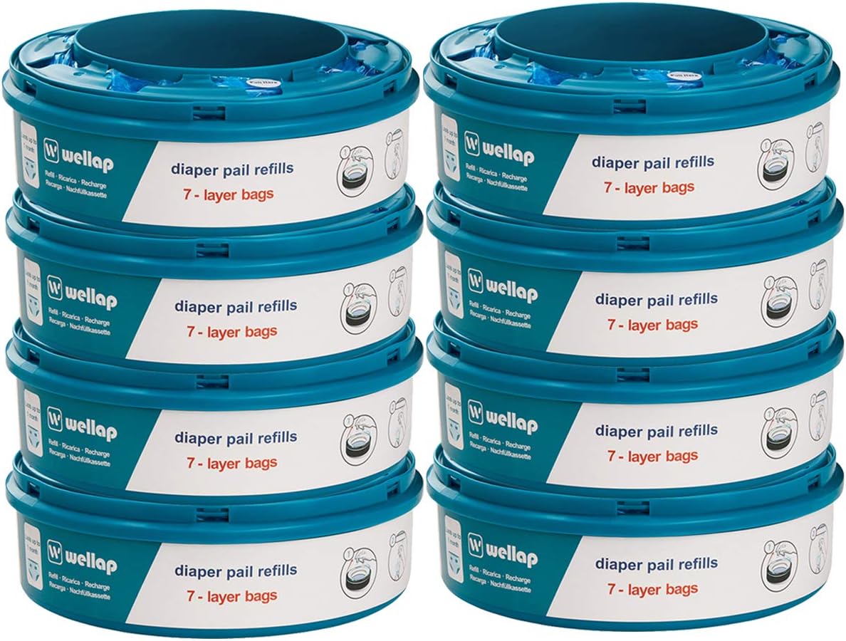 Recambios contenedor de pañales compatible con Twist & Click (8 Piezas)