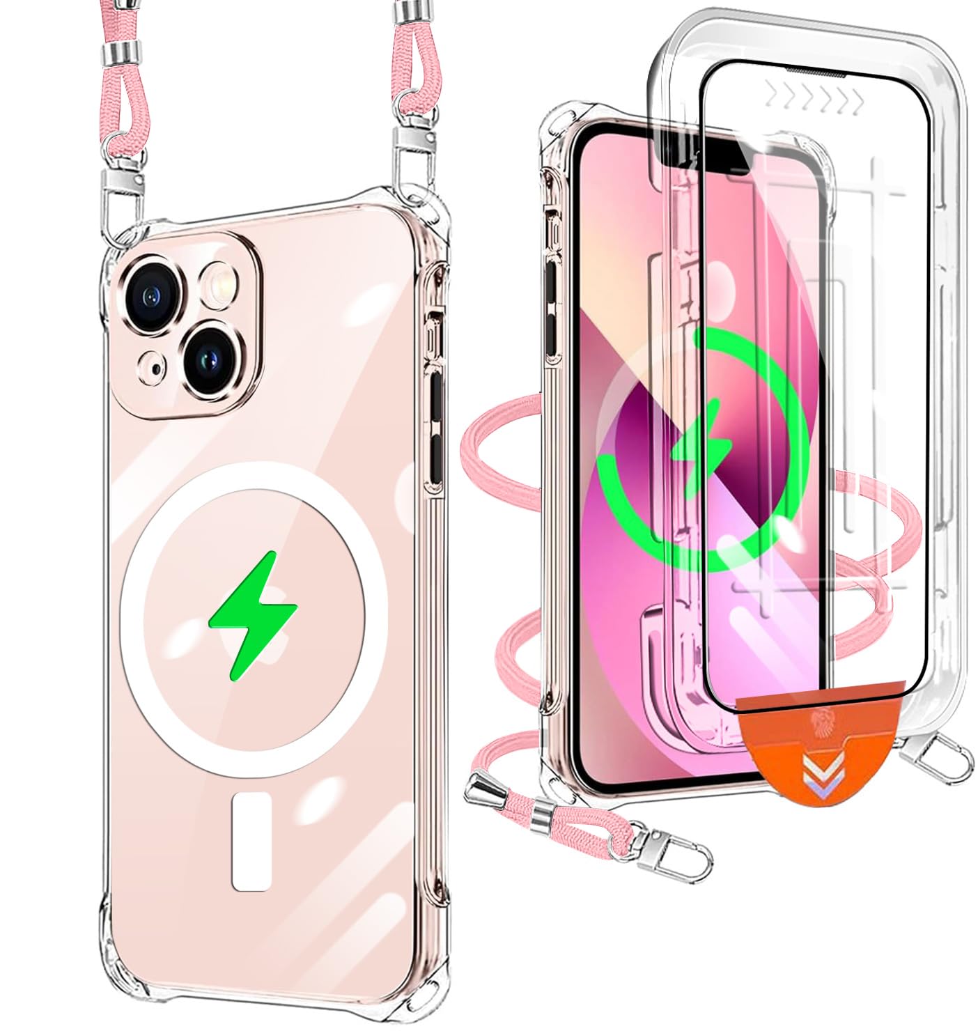 Amazon.co.jp: xiusiteli iPhone 13 Mini 用 ケース クリア [1枚ガラス