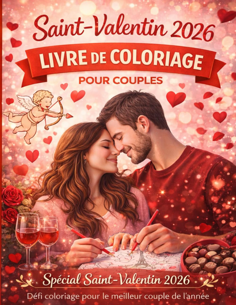 Livre de coloriage défi couple – Saint-Valentin 2026: Défis de coloriage romantiques pour couples Un moment de complicité, de détente et d’amour à partager à deux