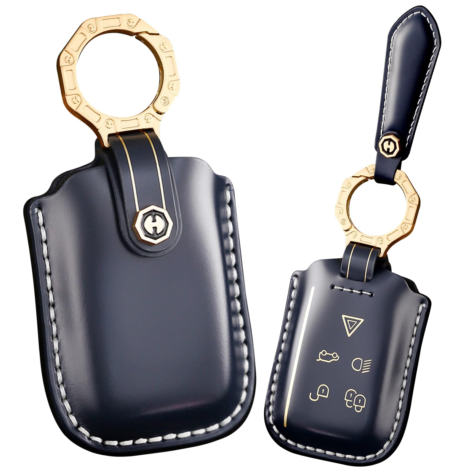 KUNIO Car Key Fob Cover Fit for LR4 Key Holder