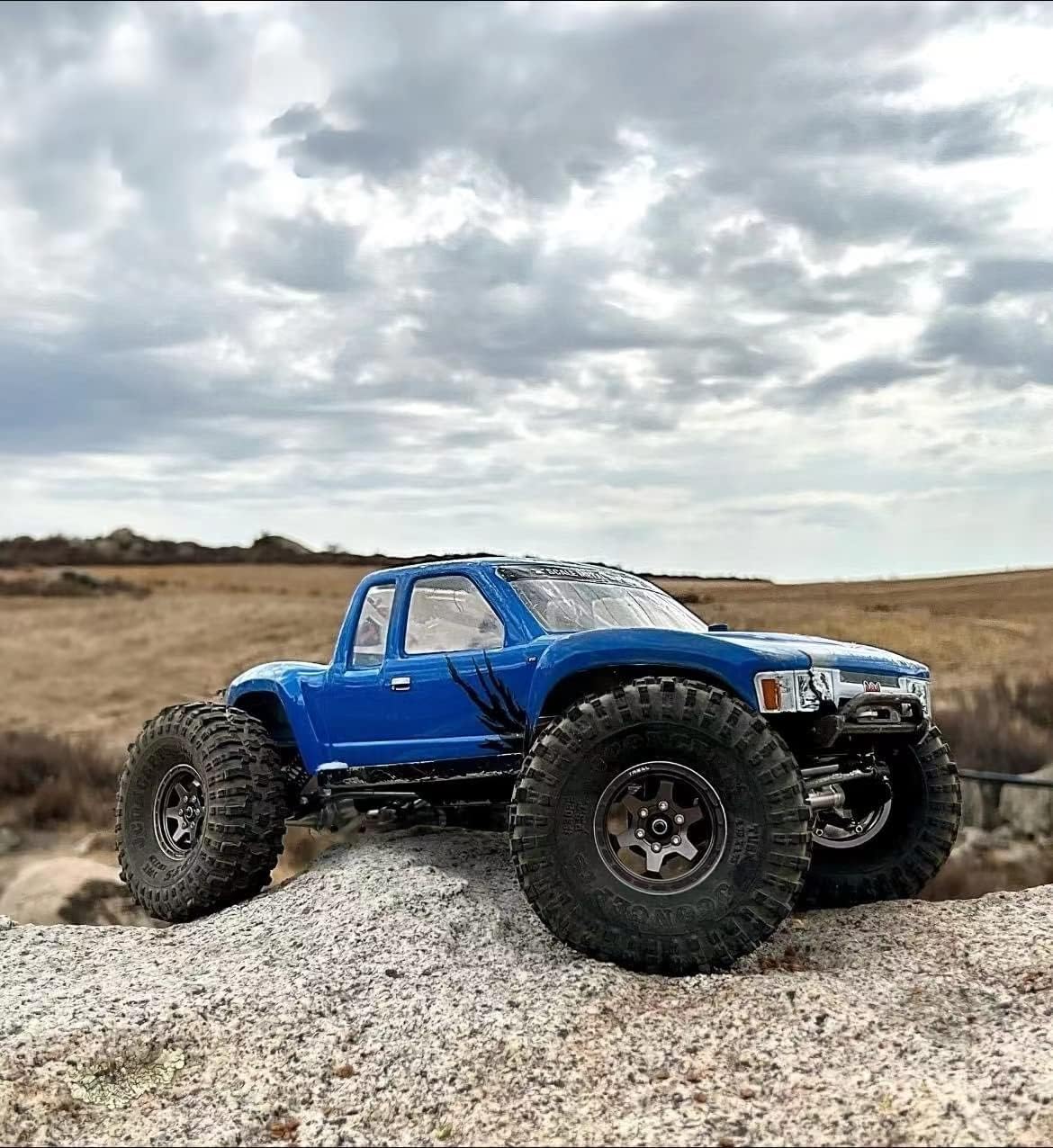 TREAL 1.9 Beadlock Wheels 1.9 inch Wheels (4P) CNC Machined for 1:10 RC Crawlers Axial SCX10 III TRX4 Redcat Gen8-Type H (Gray)