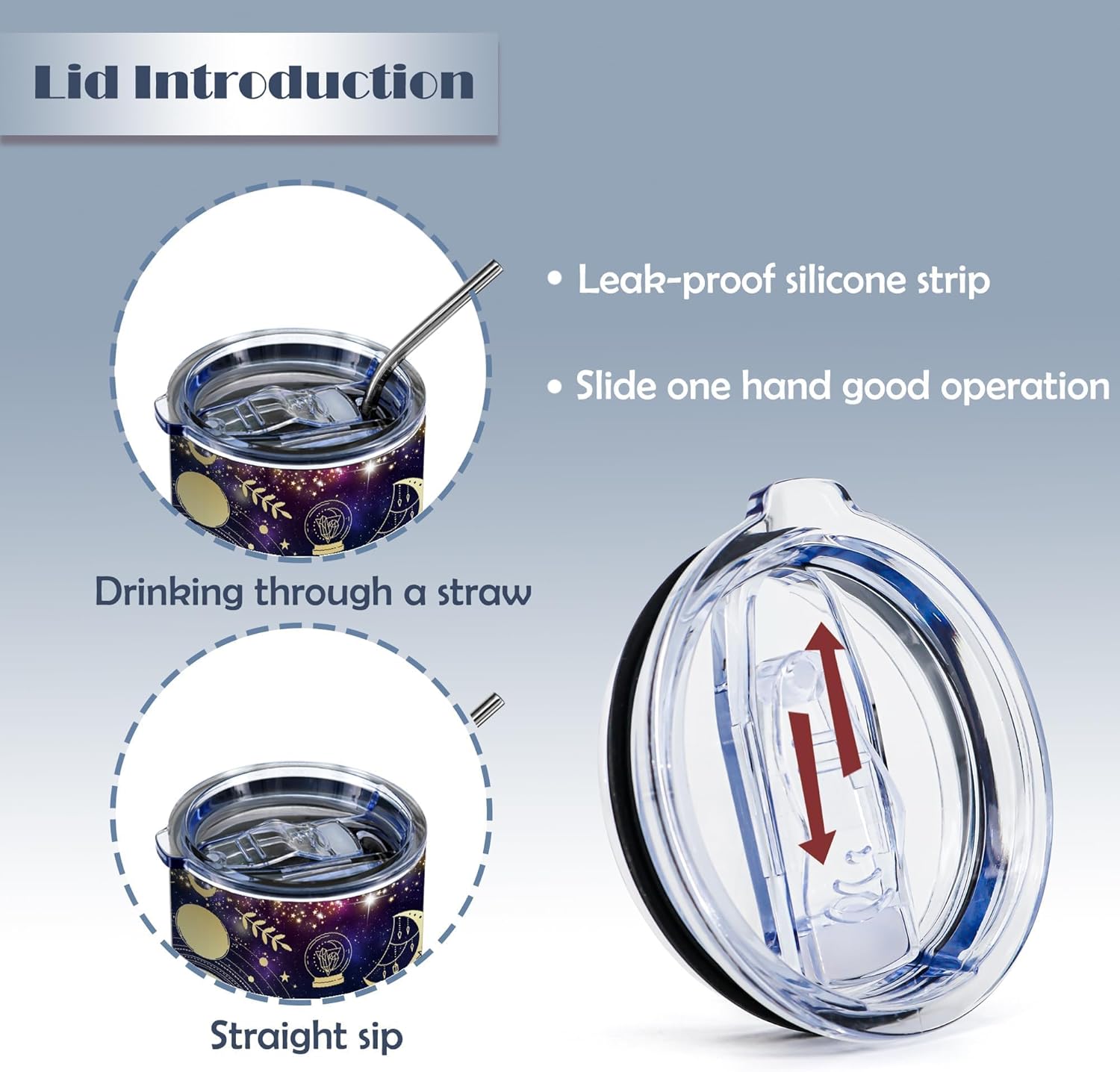 Goth Moon Tumbler,Halloween Witch Travel Mugs, Gothic Moon Phase Black Vacuum Insulated Stainless Steel 20 Oz Witchy Tumbler Cup,Halloween Spooky Gifts for Women Goth Mystery Coffee Tumblers,1 Pcs - Image 4