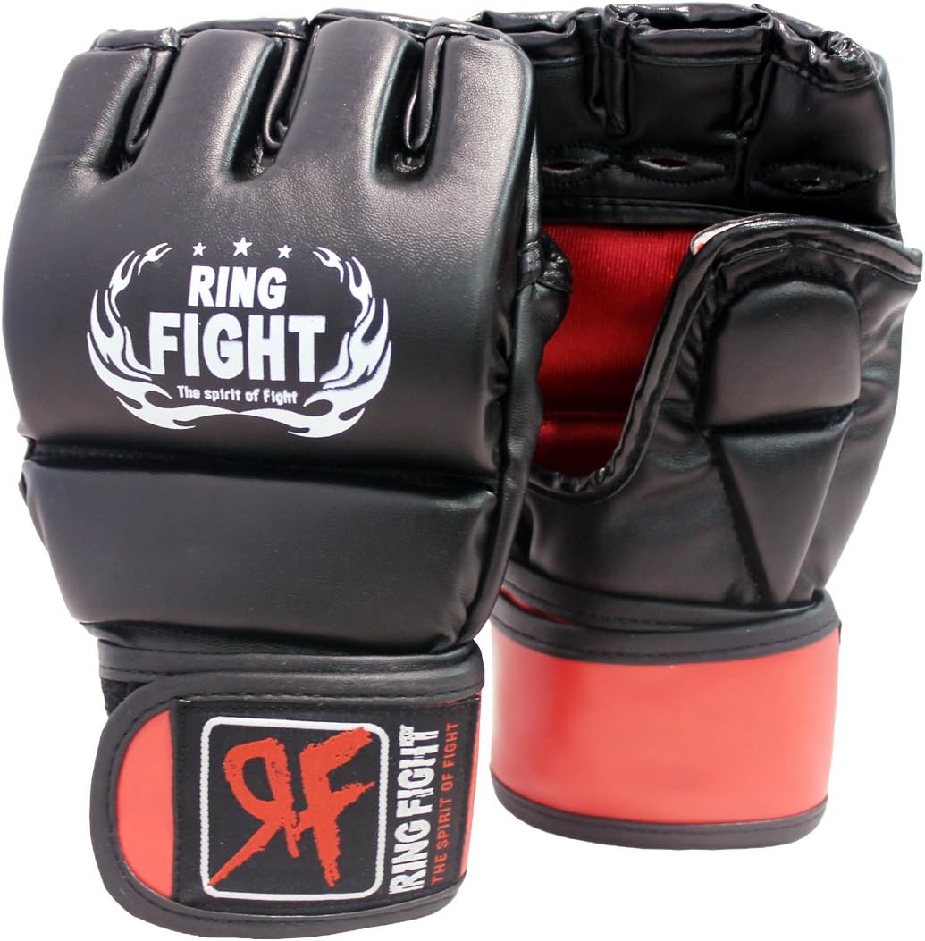 RF-TPGG-12M MMA Gloves, Small/Medium (Black/Red)